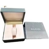 GUCCI　グッチ 腕時計 6700L クオーツ ブラック文字盤 ステンレススチール レディース  2148103700026【208】