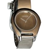GUCCI　グッチ 腕時計 6700L クオーツ ブラック文字盤 ステンレススチール レディース  2148103700026【208】
