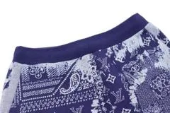 LOUIS VUITTON　ルイヴィトン　衣類　モノグラム バンダナ ハーフパンツ　メンズS　ブルー　コットン　2143200546041　【200】
