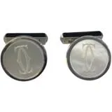 Cartier カルティエ 　ドゥーブル　Ｃドゥロゴカフス　カフス　SV　WMP　約15.9g　214300067386【208】