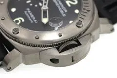 PANERAI パネライ 腕時計 2007年正規品 ルミノール サブマーシブル スモールセコンド PAM00025 チタン/ラバー ブラック文字盤 自動巻【472】SJ