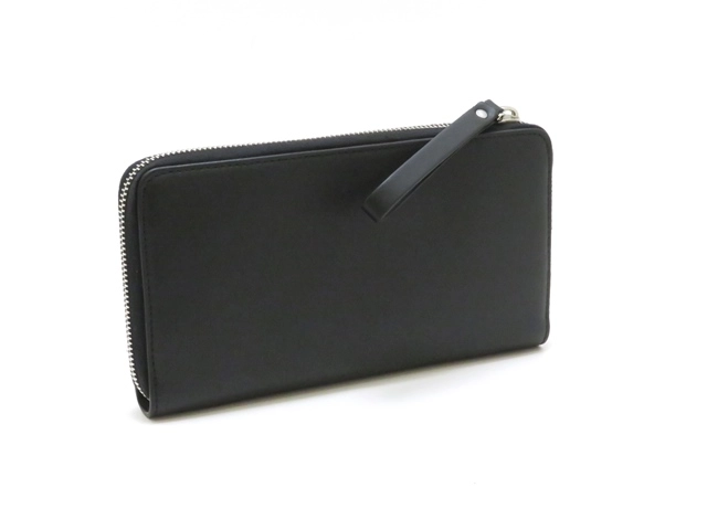 VALENTINO　バレンチノ　VLTNロングジップウォレット　ブラック／ホワイト　カーフ　YP0570LVN_0NO　【436】2143600353287