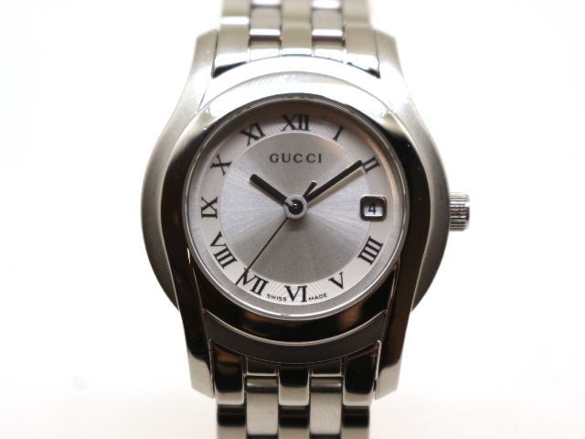 GUCCI グッチ 腕時計 5500L シルバー SS クォーツ レディース