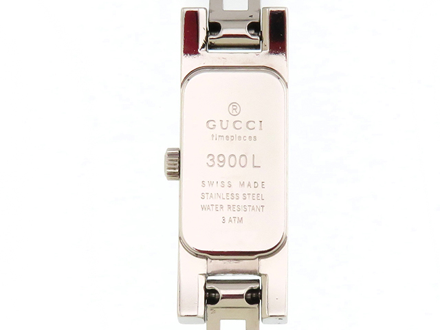 GUCCI グッチ シルバー文字盤 3900L ステンレススチール クオーツ  