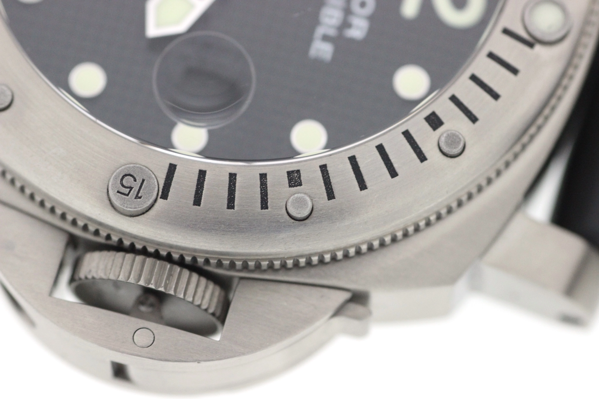 PANERAI パネライ 腕時計 2007年正規品 ルミノール サブマーシブル スモールセコンド PAM00025 チタン/ラバー ブラック文字盤 自動巻【472】SJ