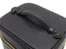 CHANEL 　シャネル　ココマーク 縦型バニティ　ブラック／ＧＰ　キャビア【431】2148103943478