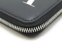 VALENTINO　バレンチノ　VLTNロングジップウォレット　ブラック／ホワイト　カーフ　YP0570LVN_0NO　【436】2143600353287