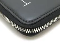 VALENTINO　バレンチノ　VLTNロングジップウォレット　ブラック／ホワイト　カーフ　YP0570LVN_0NO　【436】2143600353287