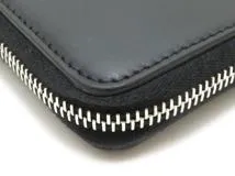 VALENTINO　バレンチノ　VLTNロングジップウォレット　ブラック／ホワイト　カーフ　YP0570LVN_0NO　【436】2143600353287