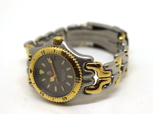 タグホイヤーS95.213Mボーイズ TAG HEUER タグホイヤー セル S95.213M SS⁄GP ボーイズ グレー文字盤 ☆TAG