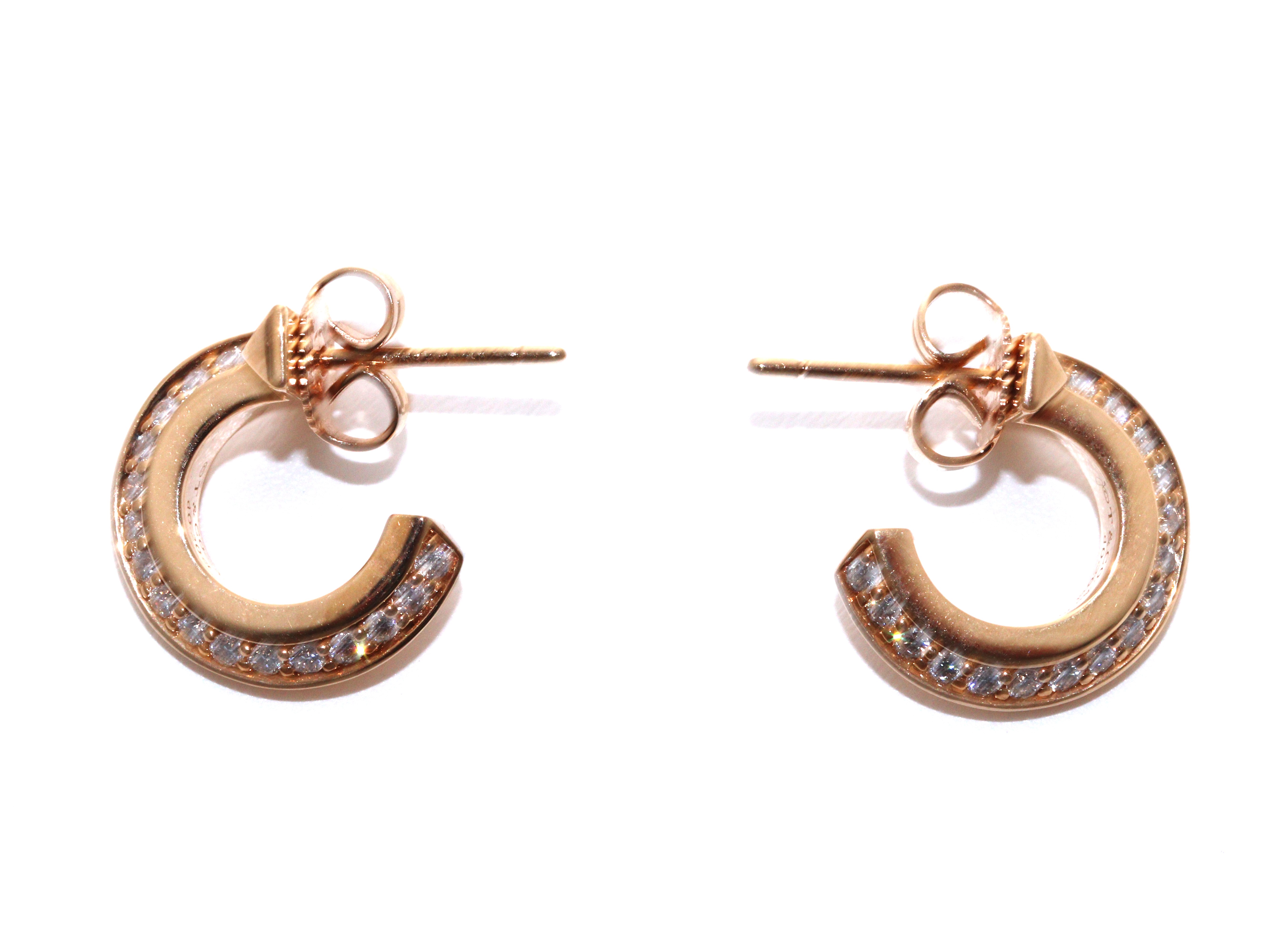 TIFFANY&CO. ティファニー Tワンフープピアス 18金ピング
