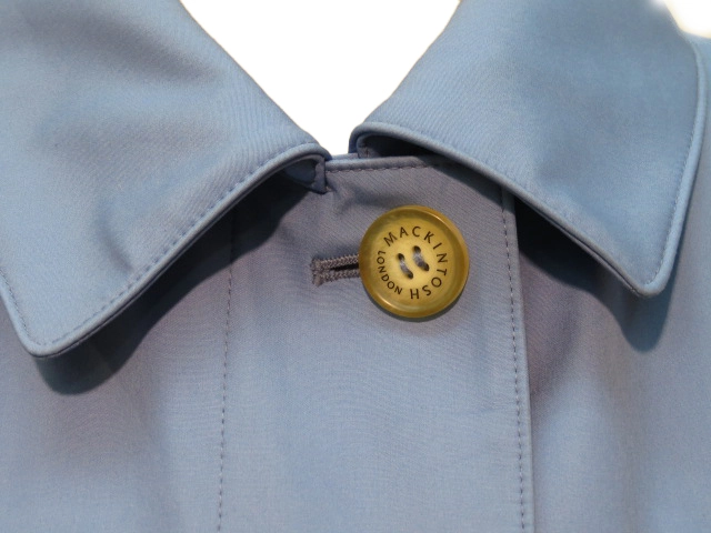 MACKINTOSH　マッキントッシュ　ライナー付ステンカラーコート　レディース38　ブルー　ポリエステル/コットン　G5A01-301-23　2148103720895　【432】