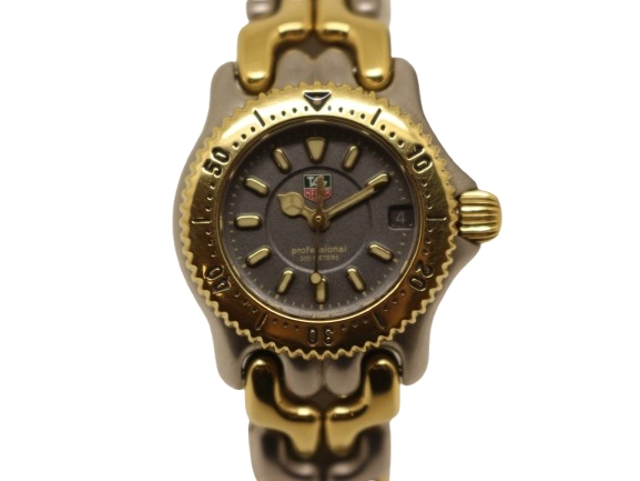 TAG HEUER タグホイヤー 腕時計 セル デイト WG1420-0 グレー GP/SS クォーツ レディース (2148103901782) 【200】