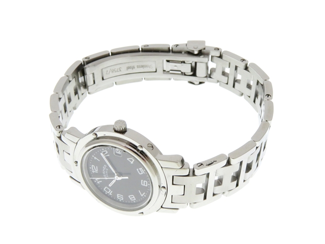 エルメス クリッパー 腕時計CL4.210 クォーツ グレー文字盤 Y04317 エルメス クリッパー 腕時計CL4.210 クォーツ グレー文字盤 Y04317