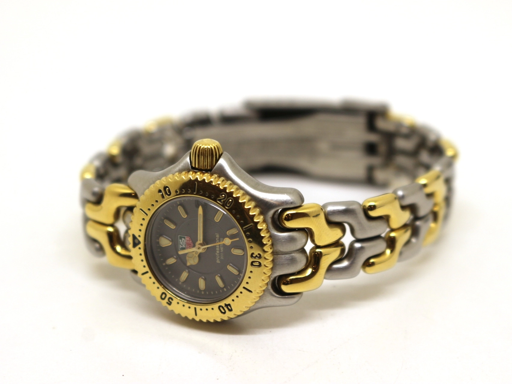 TAG HEUER タグホイヤー 腕時計 セル デイト WG1420-0 グレー GP/SS クォーツ レディース (2148103901782) 【200】