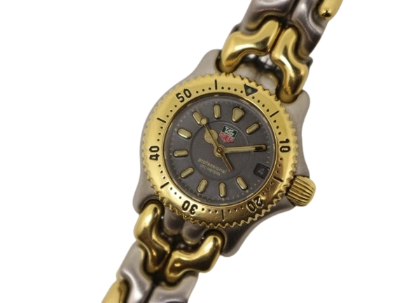 TAG HEUER タグホイヤー 腕時計 セル デイト WG1420-0 グレー GP/SS クォーツ レディース (2148103901782) 【200】