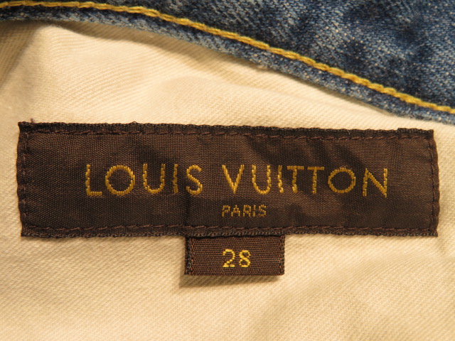 LOUIS VUITTON　デニム　ネイビー　28 Louis Vuitton Jeans Logo LV 28