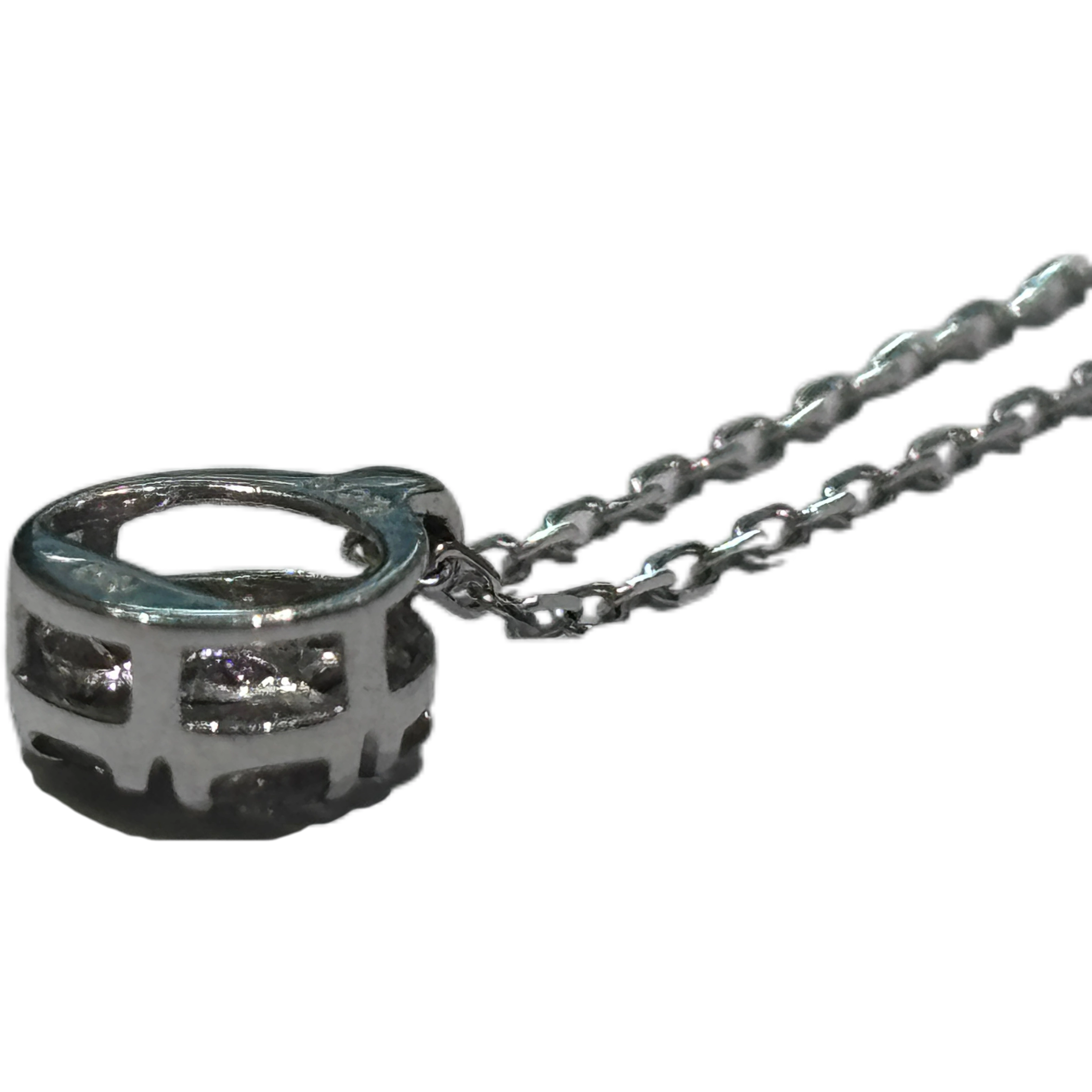 JEWELRY ノンブランドジュエリー ネックレス　K10WG　D0.20　約1.0g　【208】2141300431281