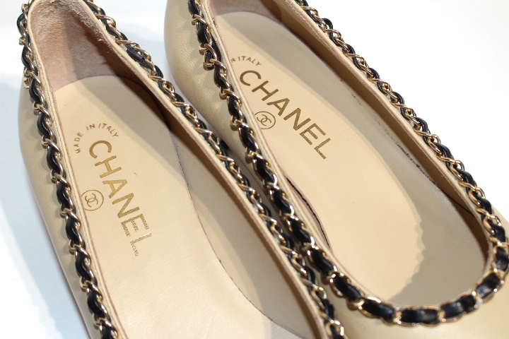 CHANEL シャネル ポインテッドトゥパンプス G35386 レディース38