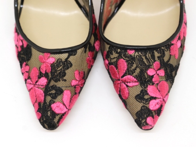 JIMMY CHOO ジミーチュウ 靴 ROMY100メッシュハイヒール