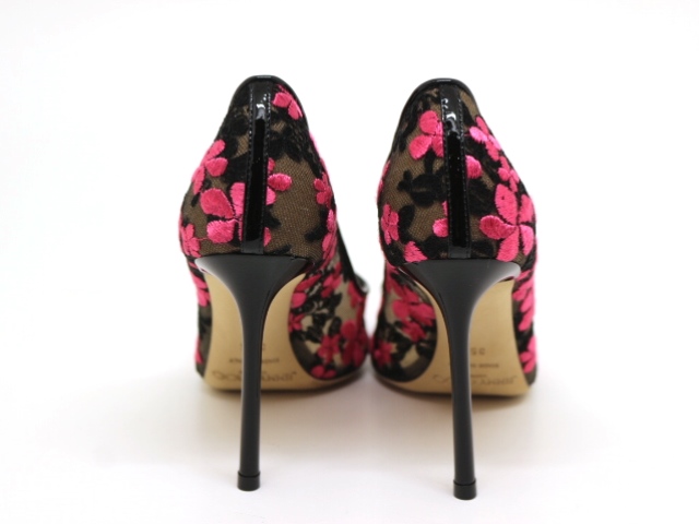 JIMMY CHOO アイボリー/ブラック ハイヒール JIMMY CHOO アイボリー/ブラック ハイヒール 靴