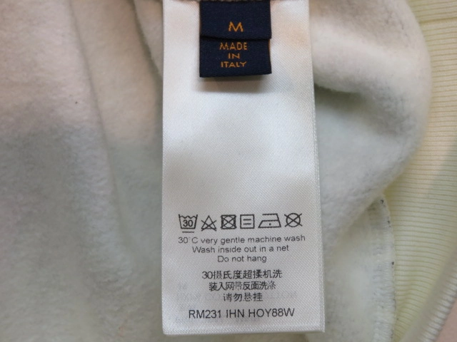 LOUIS VUITTON　ルイヴィトン　モノグラムコミックスフーディパーカー　メンズM　ホワイト/マルチカラー　コットン　1AB54L