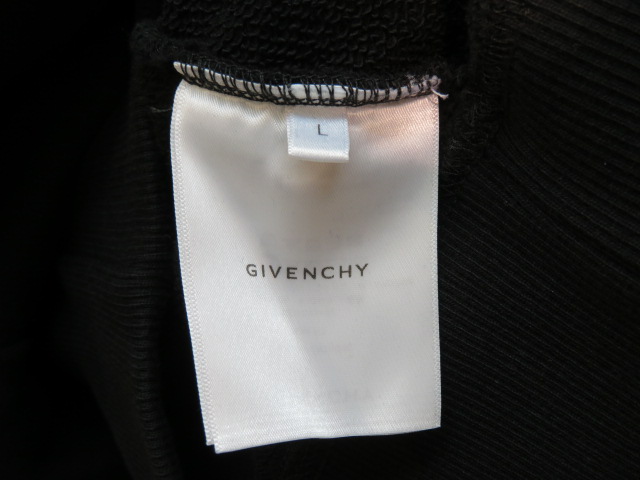 GIVENCHY×Josh Smith　ジバンシィ×ジョシュスミス　4Gエンブレムトレーナー　メンズL　ブラック　コットン　BMJ0G83Y6V　2143700178858　【432】
