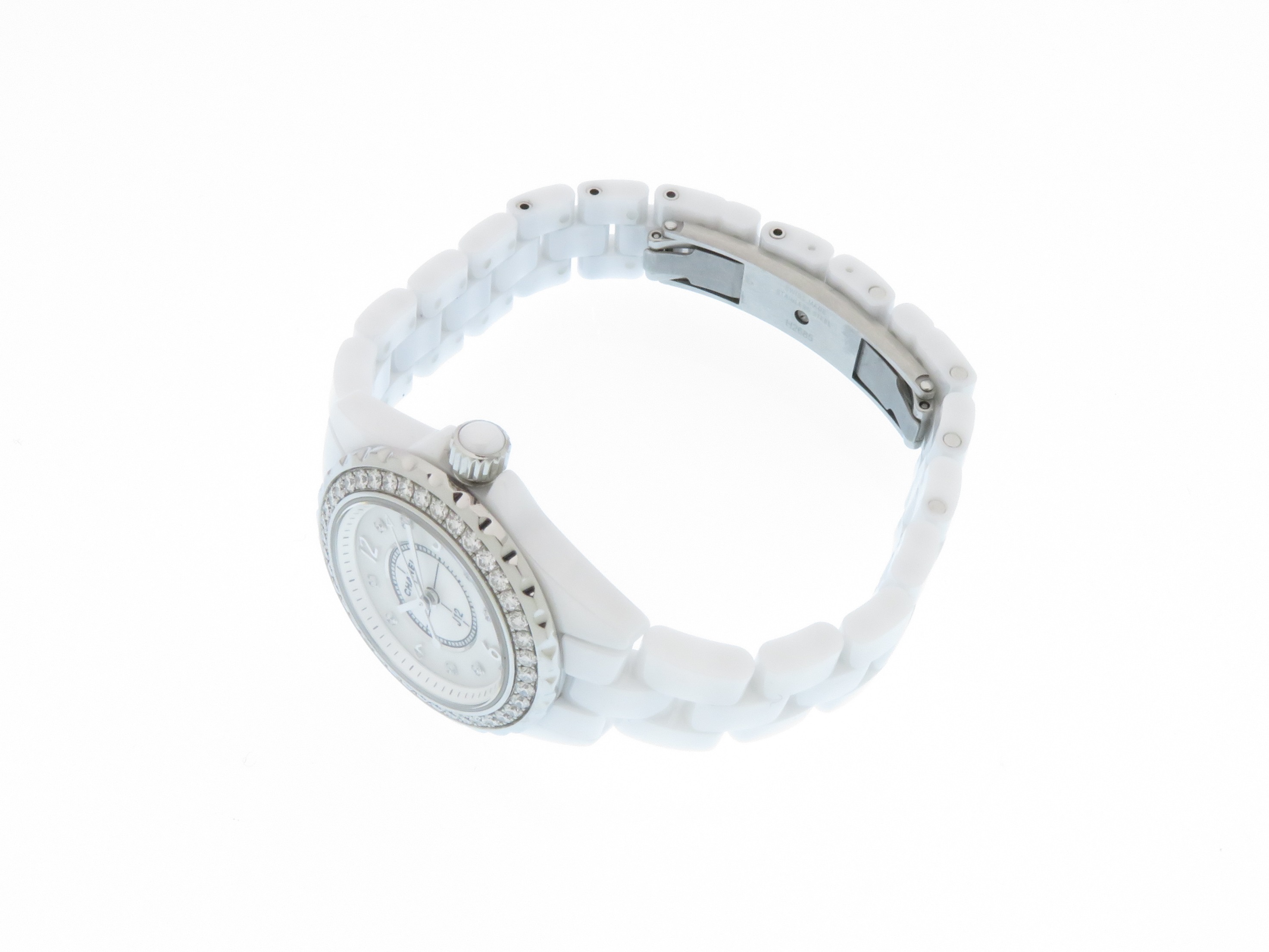 CHANEL シャネル J12 29mm H2572 ホワイトセラミック シェル文字