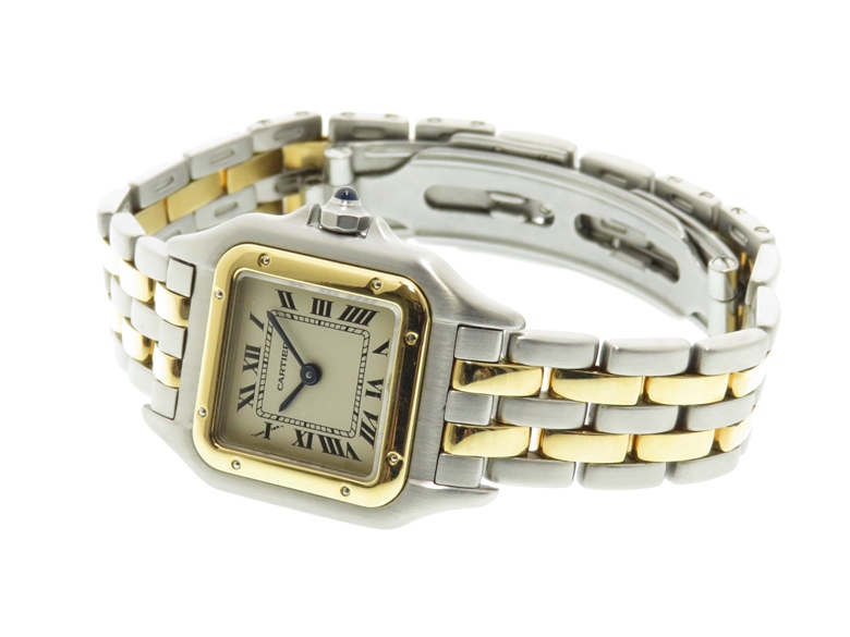 カルティエ W25029B6 パンテール SM 2ROW 腕時計 ステンレススチール  