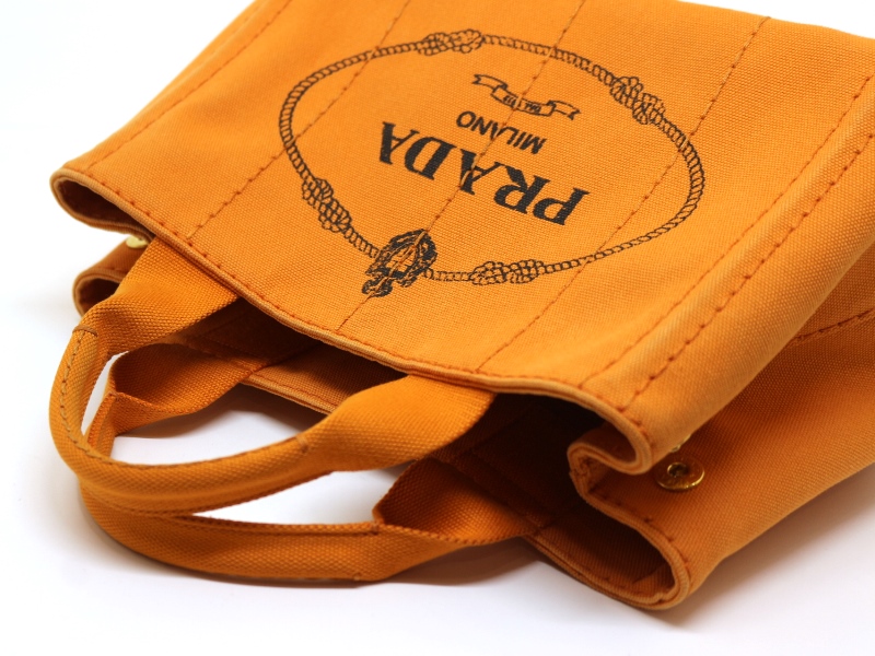 Prada 極美品 2way オレンジ カナパ S ハンドバッグ プラダ 中古・古着通販】PRADA (プラダ) カナパ ハンドバッグ オレンジ