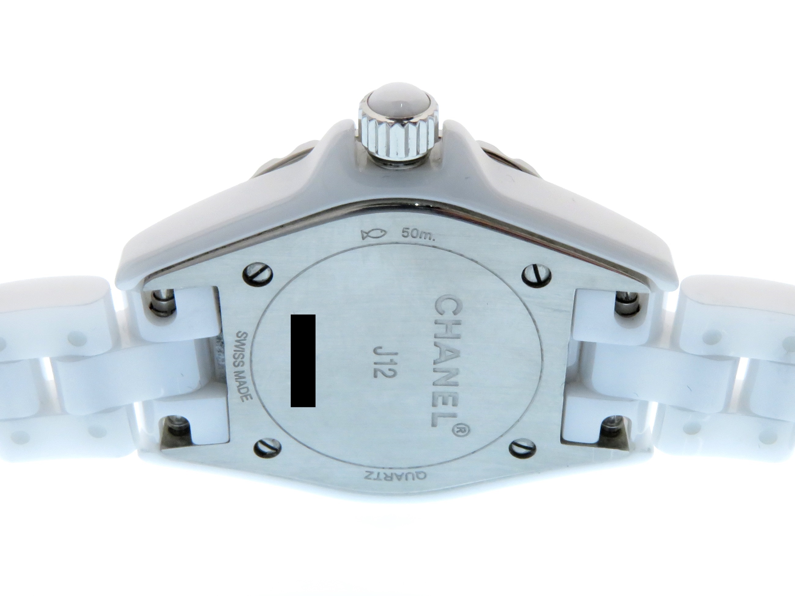 専用！！　CHANEL J12H ホワイトシェル腕時計　美品 CHANEL シャネル J12 29mm H2572 ホワイトセラミック シェル文字