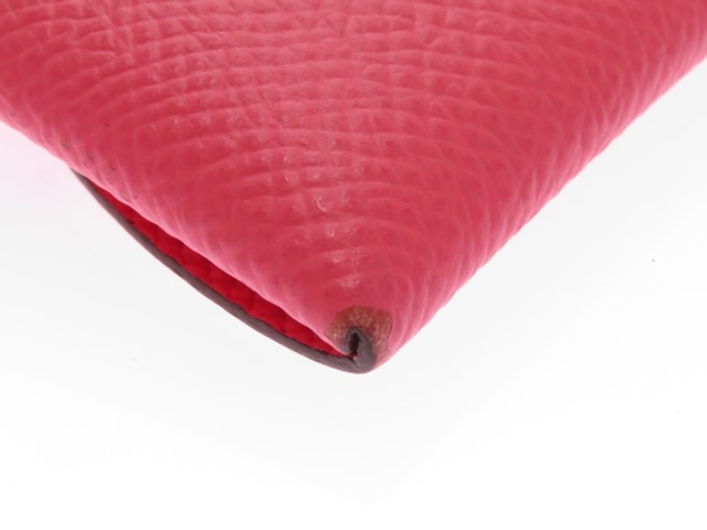 HERMES エルメス コインケース バスティア ローズアザレ シルバー金具  