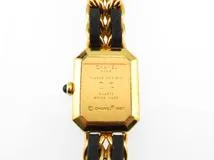 CHANEL　シャネル　プルミエールＭ　H0001　ブラック文字盤　GP/革　クオーツ　レディース時計　2148103804847【207】