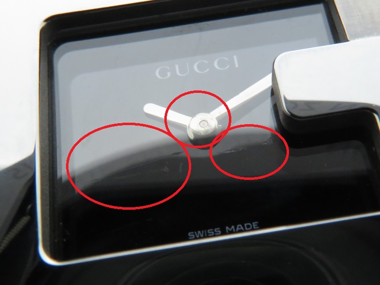 GUCCI グッチ Gウォッチ 3600L ブラック文字盤 SS ステンレス クオーツ