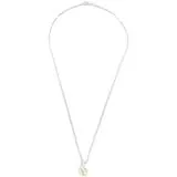 JEWELRY　ジュエリー　ネックレス K18WG 　イロイシ　D0.01ct　約2.0g　2147200538914【208】