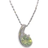 JEWELRY　ジュエリー　ネックレス K18WG 　イロイシ　D0.01ct　約2.0g　2147200538914【208】