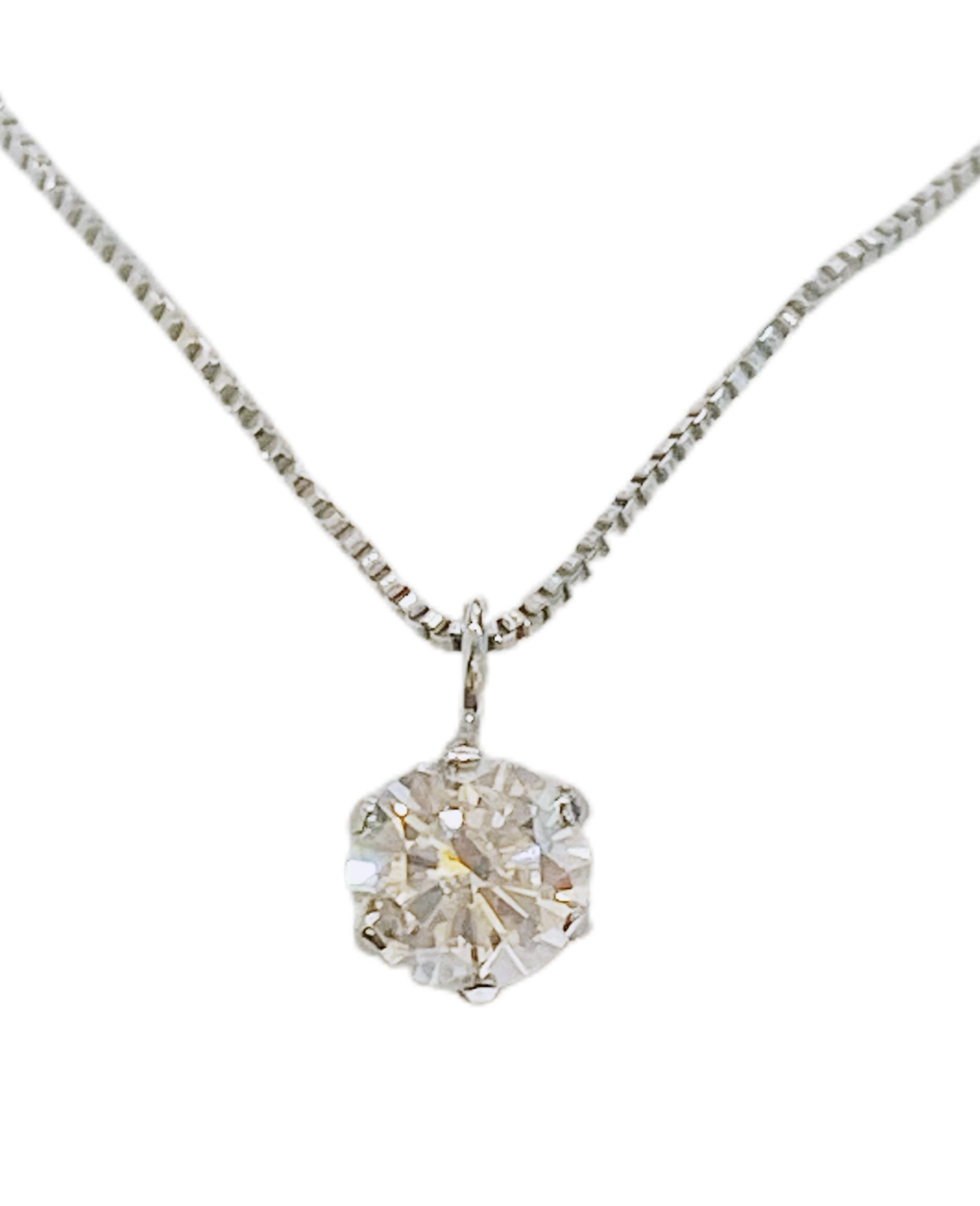 JEWELRY ジュエリー ネックレス PT850プラチナ ダイヤモンド0.21