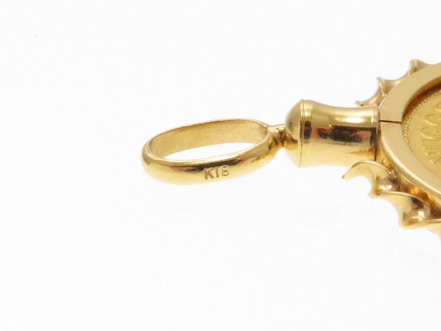 エリエリさん、専用です。 18金ネックレス ゴールド K18 エリザベス コイン 13mm