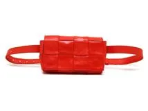 BOTTEGA VENETA ボッテガ ヴェネタ カセット ベルトバッグ レッド 