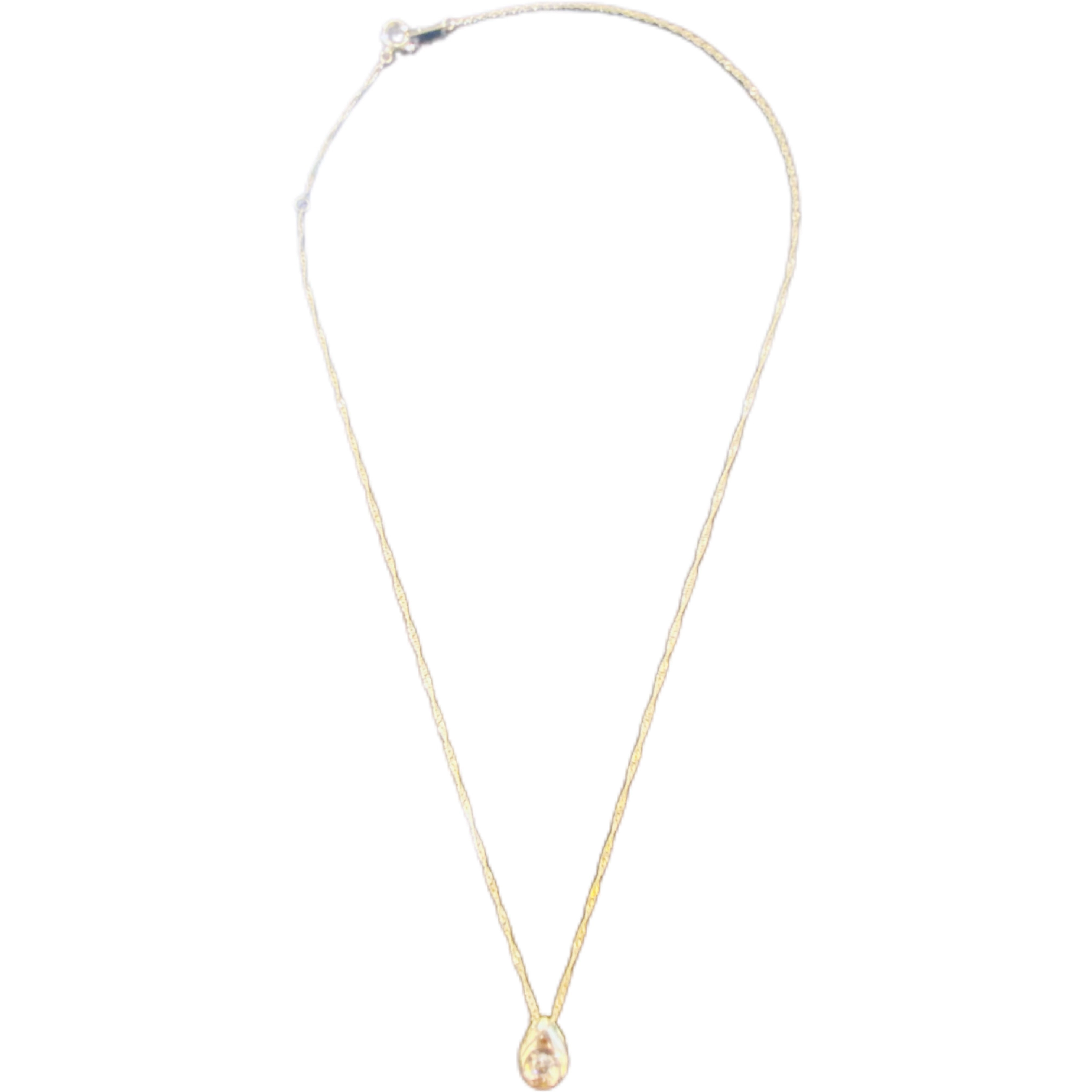 JEWELRY ジュエリー ネックレス K18 D0.1ct 約1.4g 2120000317705【208】