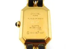 CHANEL　シャネル　プルミエールＭ　H0001　ブラック文字盤　GP/革　クオーツ　レディース時計　2148103802249【207】