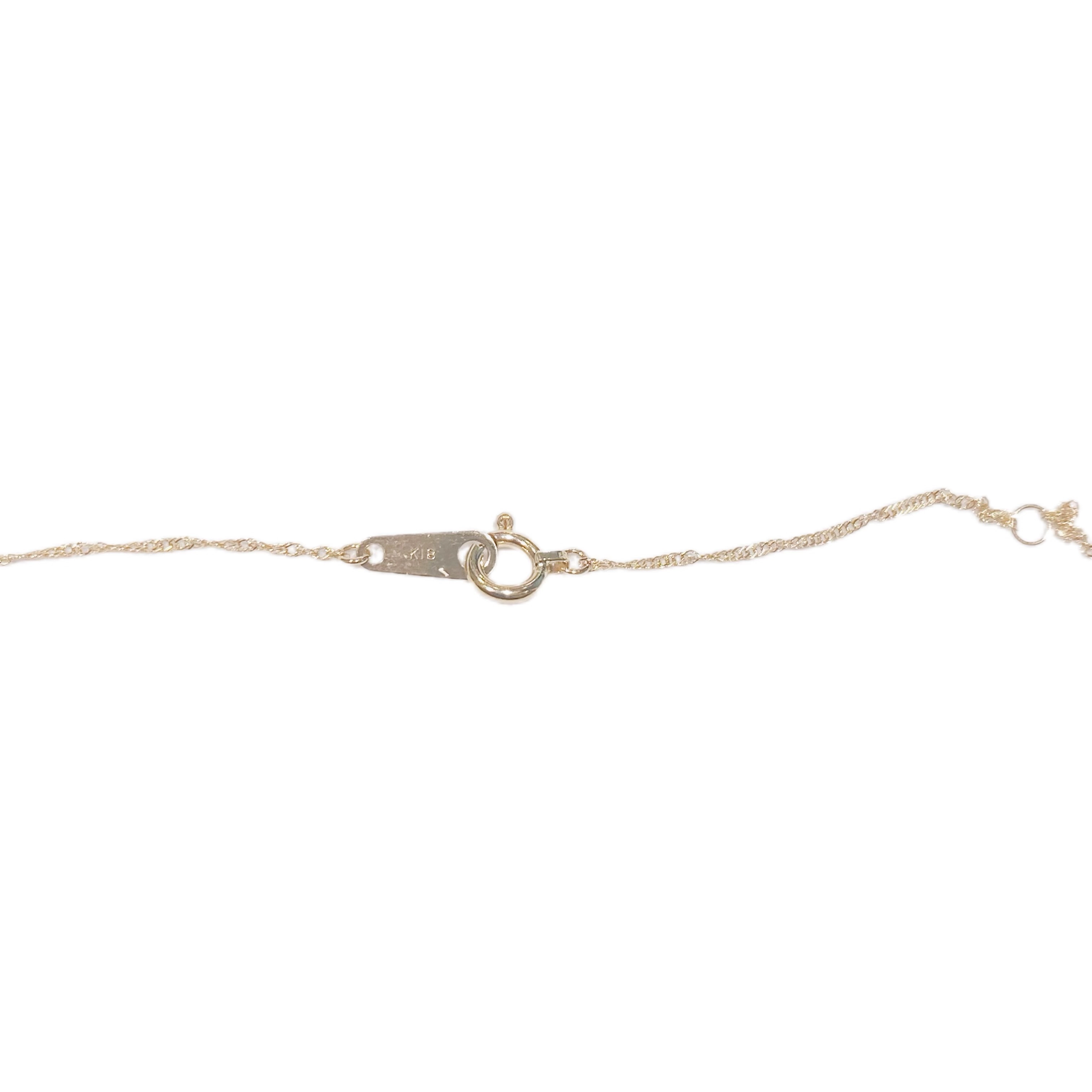 JEWELRY ジュエリー ネックレス K18 D0.1ct 約1.4g 2120000317705【208】