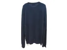 HERMES　エルメス　セーター　メンズL　ネイビー/ブルー　カシミヤ　2143000669971　【432】