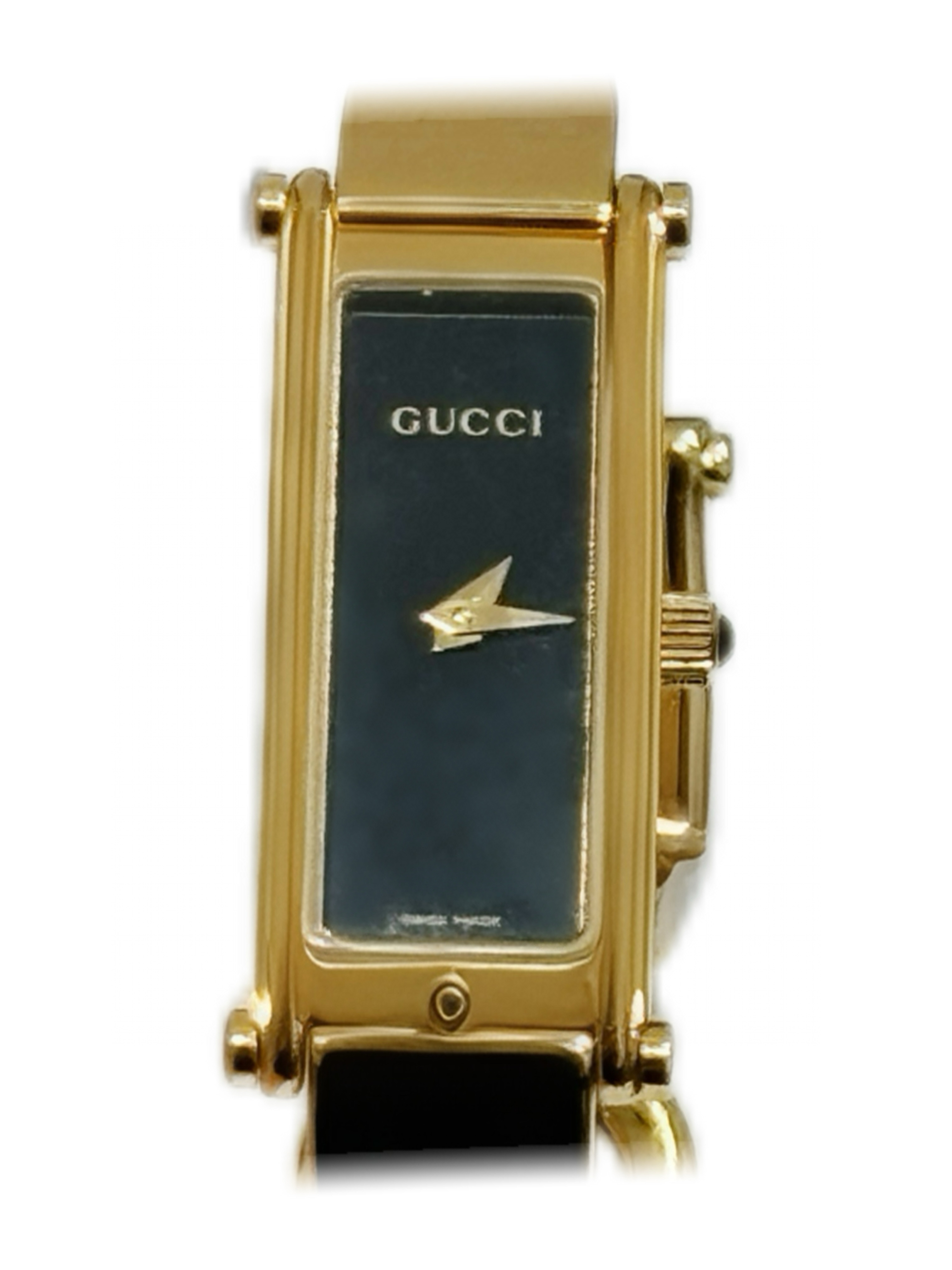 GUCCI バングルウォッチ 1500L クオーツ グレー文字盤 稼働品 GUCCI グッチ 1500L クオーツ レディース時計 ウォッチ SS