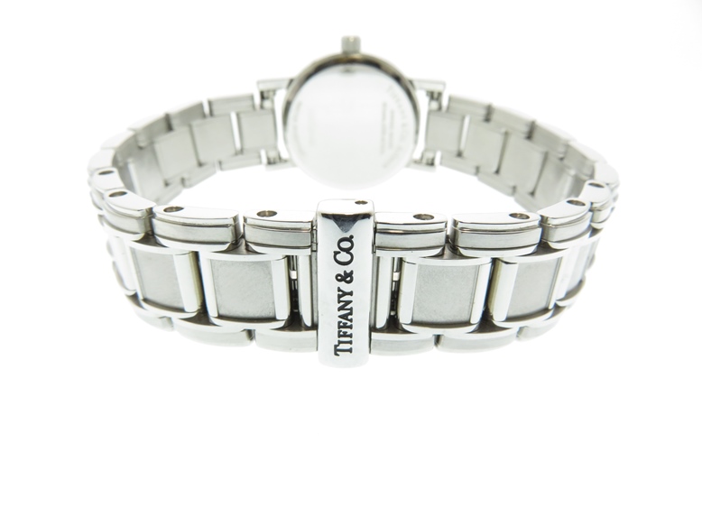 TIFFANY＆CO ティファニー アトラス デイト グレー文字盤 SS