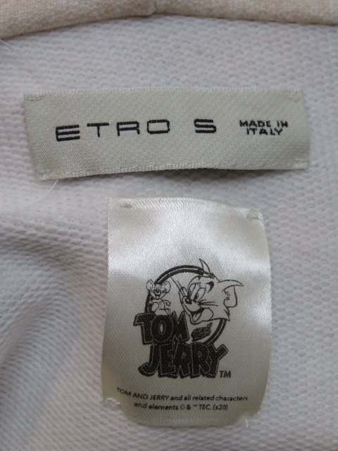 ETRO　エトロ　パーカー　レディース S　ベージュ　コットン　トムとジェリー　（2143200400954）　【200】 image number 9