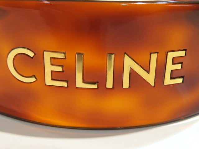 CELINE セリーヌ カチューシャ ブラウン ハバナブロンド プラスチック