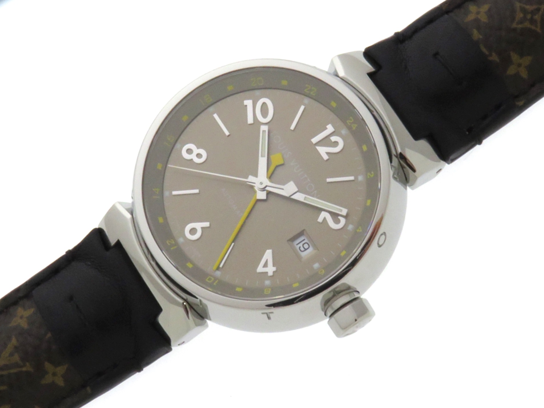 LOUIS VUITTON ルイ・ヴィトン タンブールGMT Q1132 オートマチック