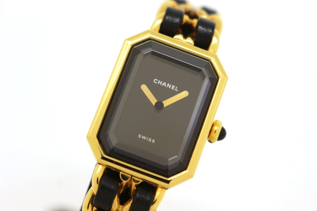 CHANEL シャネル 時計 プルミエールXL H0001 ゴールドプレート