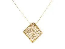 JEWELRY   ノンブランドジュエリー　ネックレス　K18イエローゴールド　ダイヤモンド0.30ct　約2.3g　2120800005604【432】